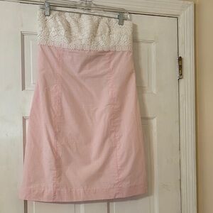 Lilly Pulitzer Pink and White Dress